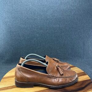 Cole Haan Pinch Maine Classic Tassel Loafer Brown Leather Shoes Sz 10 C27942